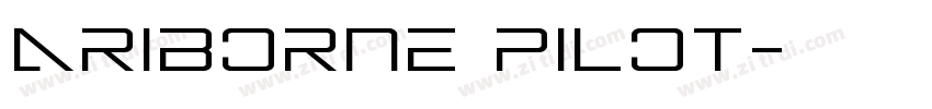 ariborne pilot字体转换